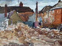 Rear view of the Punch House during Tesco construction